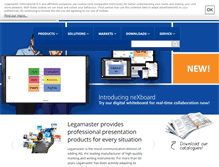 Tablet Screenshot of legamaster.com